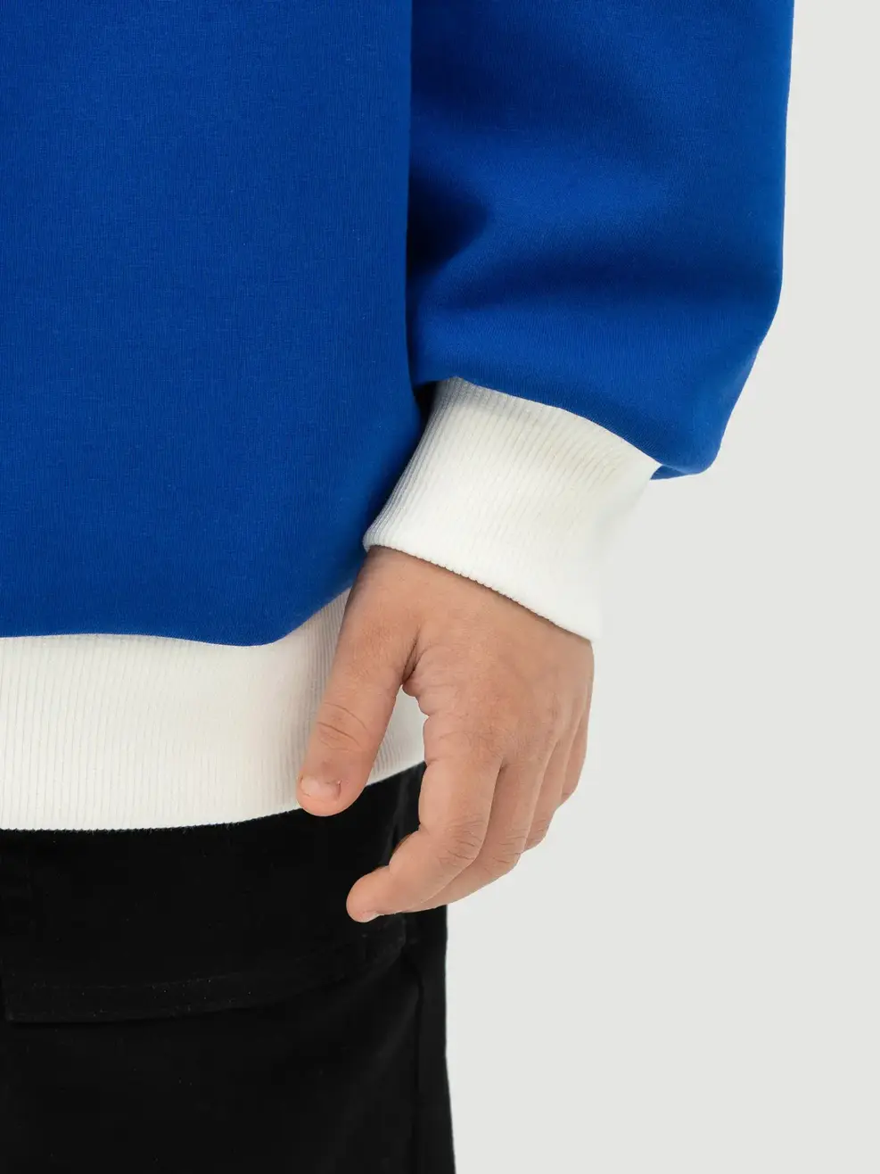 Áo Nỉ Trẻ Em Thêu Chữ Tomorrow - Xanh coban - 2