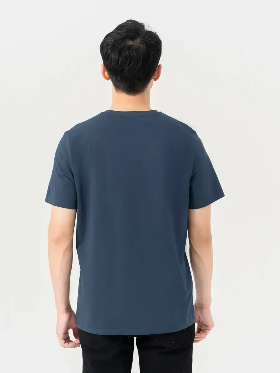 T-shirt Nam Thêu Ngực Bột Ngô - Navy - M