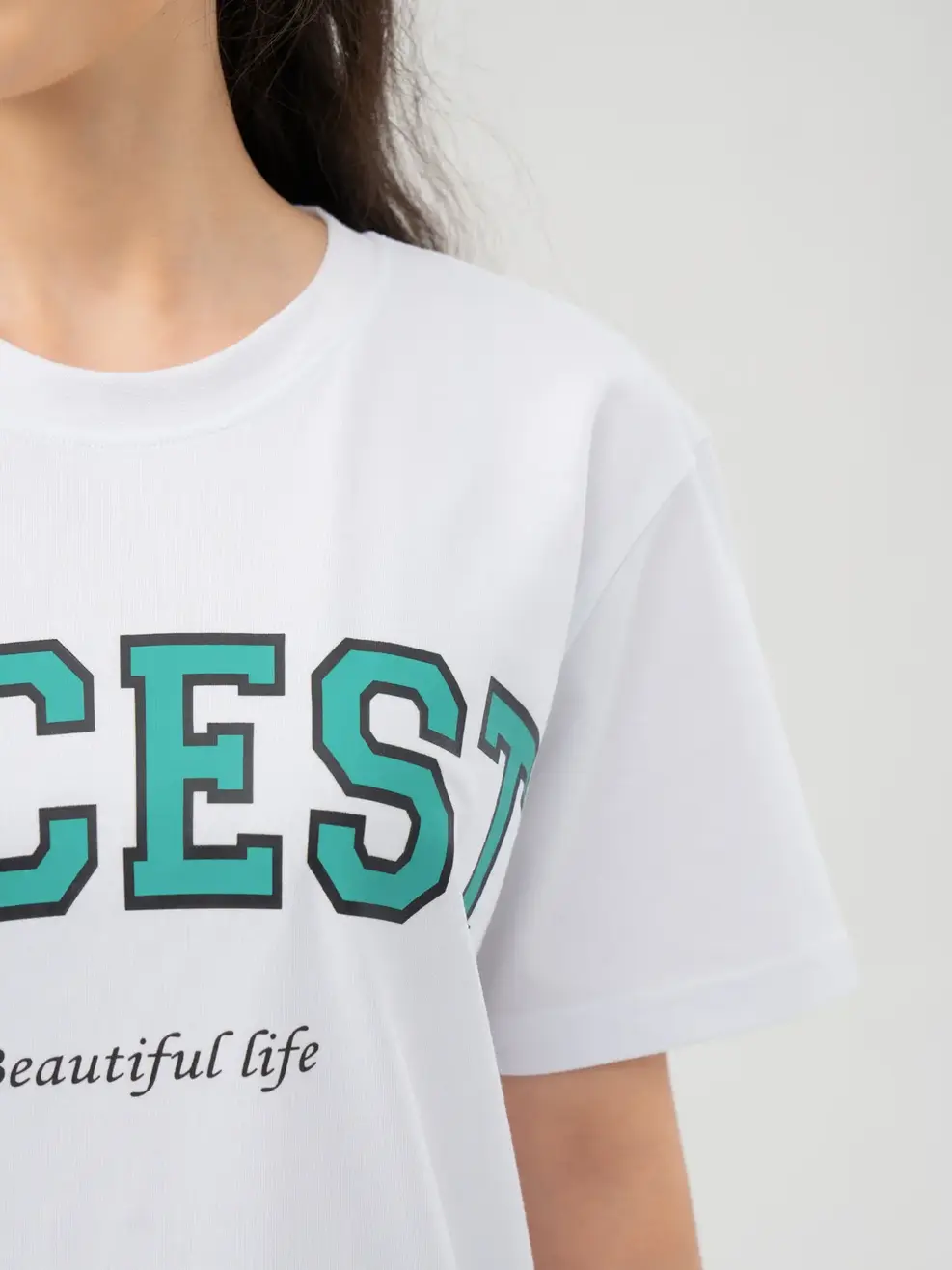 T-shirt Nữ In Nicest Bột Ngô - Trắng 1 - S