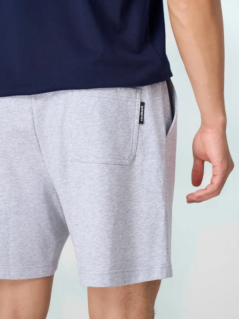 Quần Shorts Nỉ Yoguu - Phối Màu Xám 148 - L