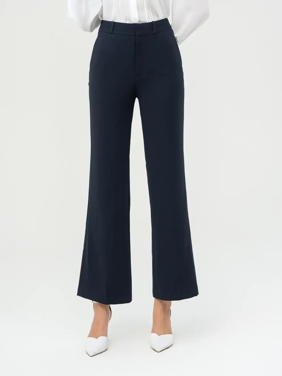 Quần Tây Nữ Ống Vểnh Cơ Bản - Tím than - XL