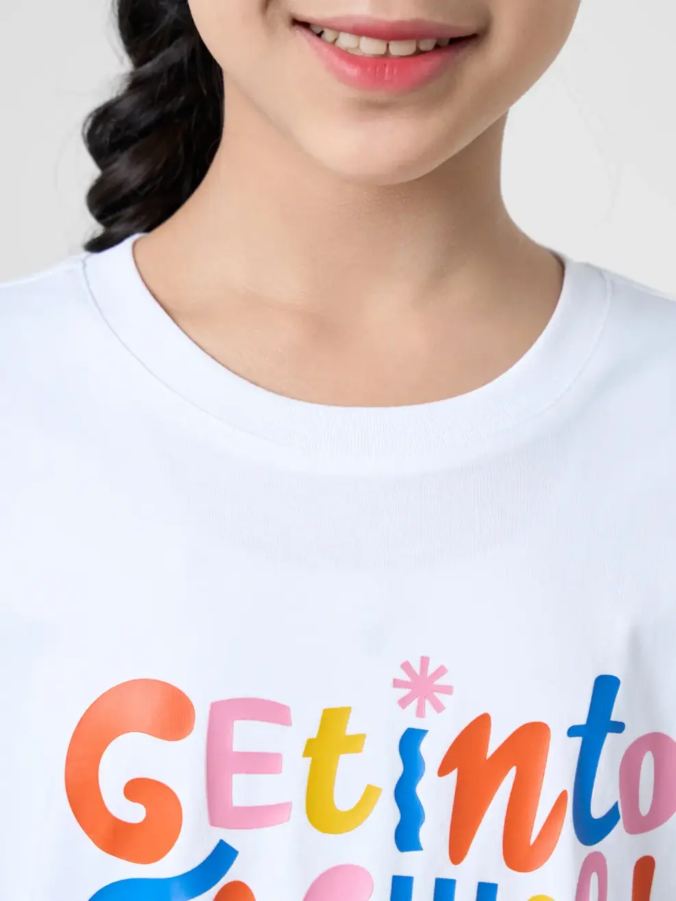 Bộ Đồ Bé Gái Get Into The Wild - Trắng 001 - 8-9