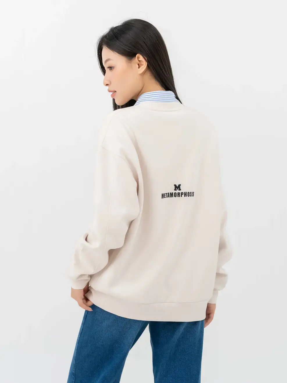 Áo Thu Đông Nữ Dáng Rộng - Be - S