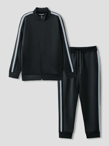 Bộ Đồ Nỉ Nam Thể Thao Phối Dây Dệt