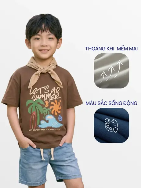 Áo Phông Kid Let’s Go Summer