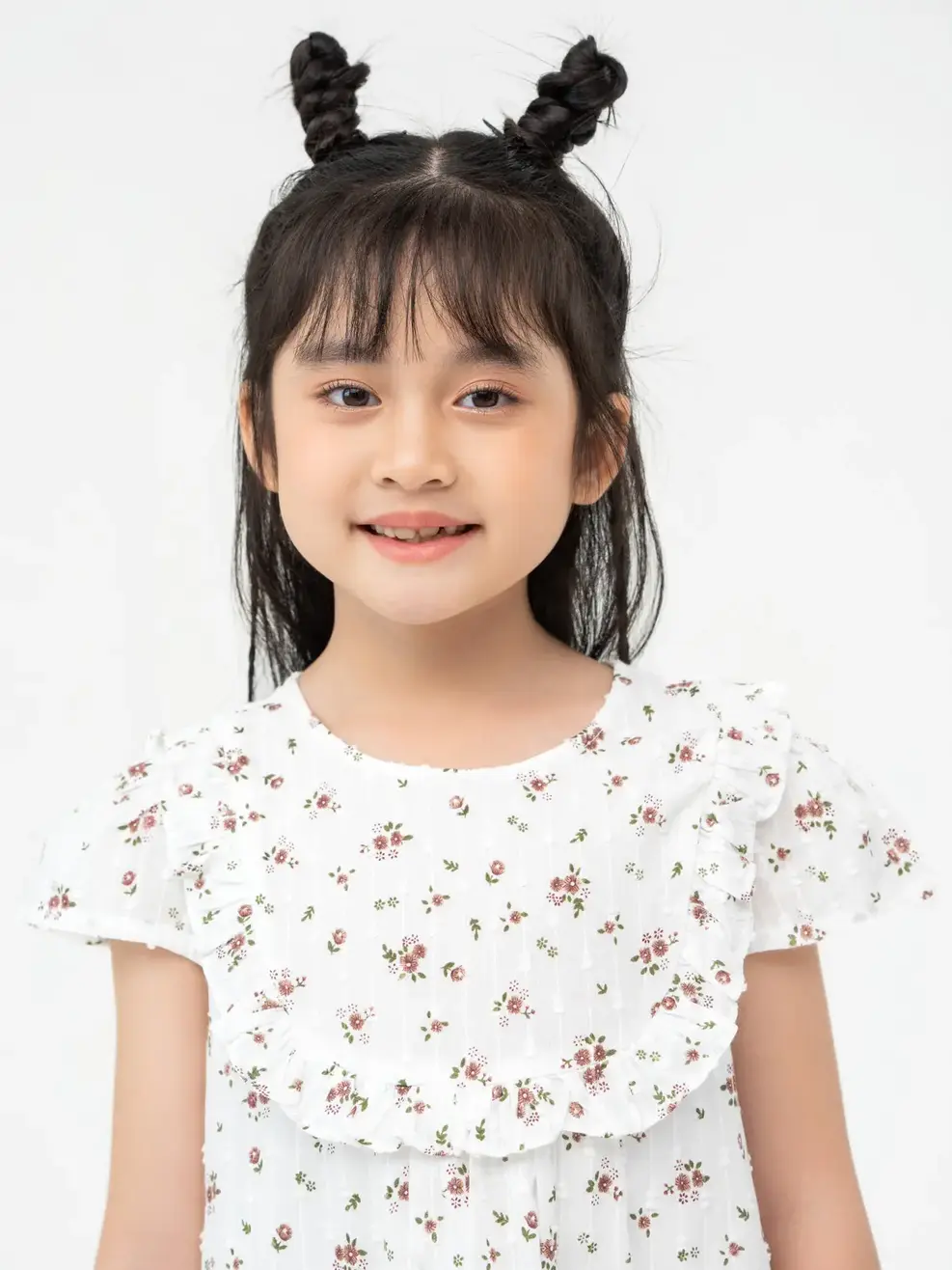Đầm Kid Bèo Ngực - Hoa đỏ - 5