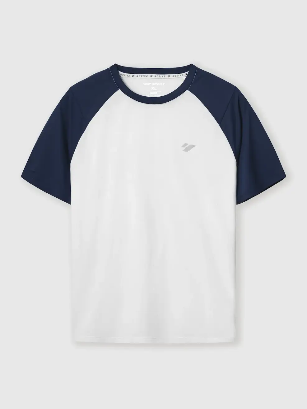 Áo Phông Thể Thao Tay Raglan Phối Màu - White 004 - M