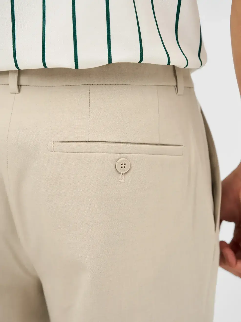 Quần Dài Âu Nam Cạp Chun Ốp (qam6049) - Be 031 - 29