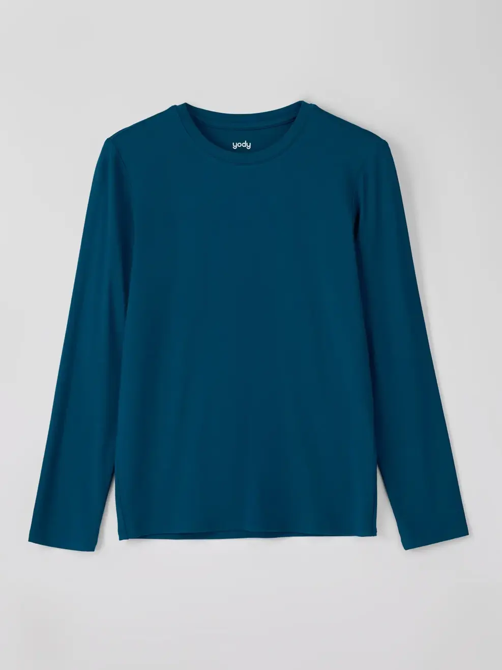 Áo Thu Đông Trẻ Em Giữ Nhiệt Cổ Tròn - Xanh cổ vịt - 10-11