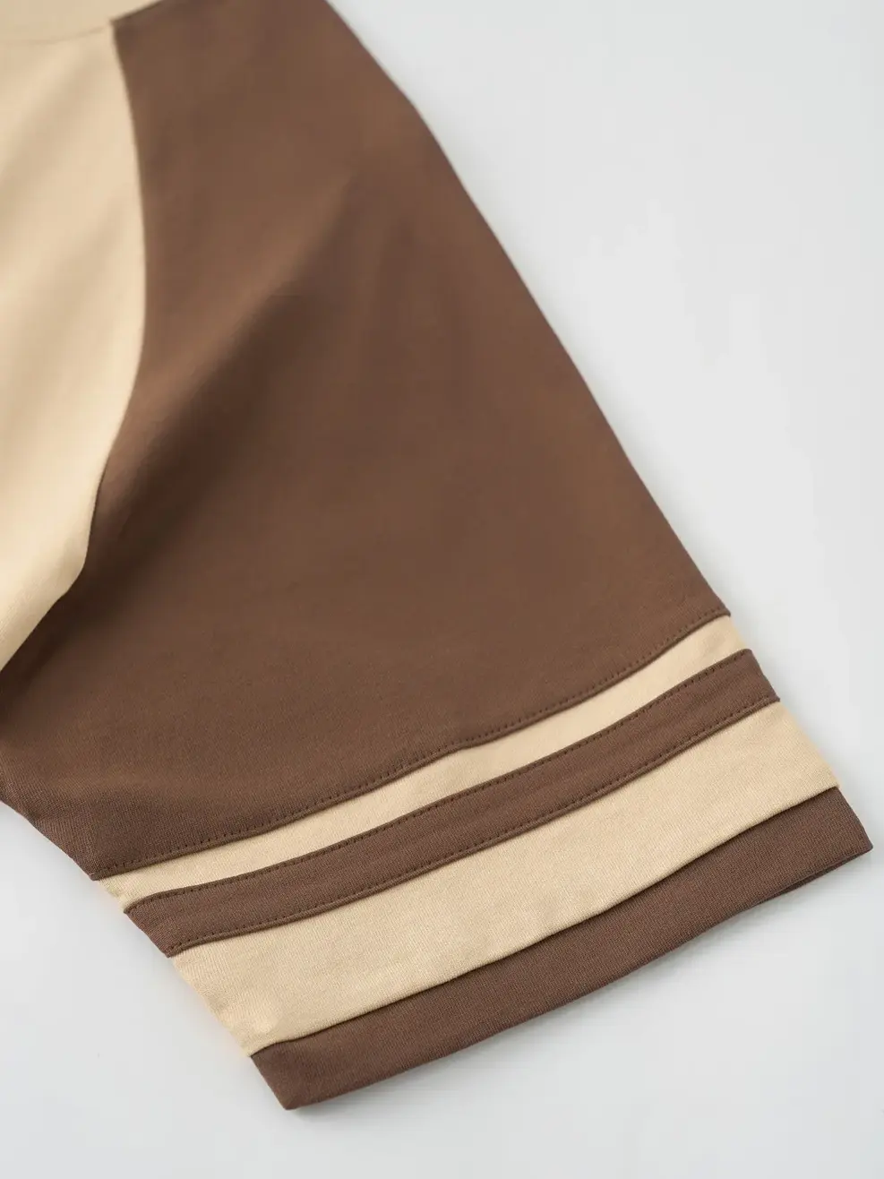 Áo Phông Tay Raglan Can Phối - Be 010 - M