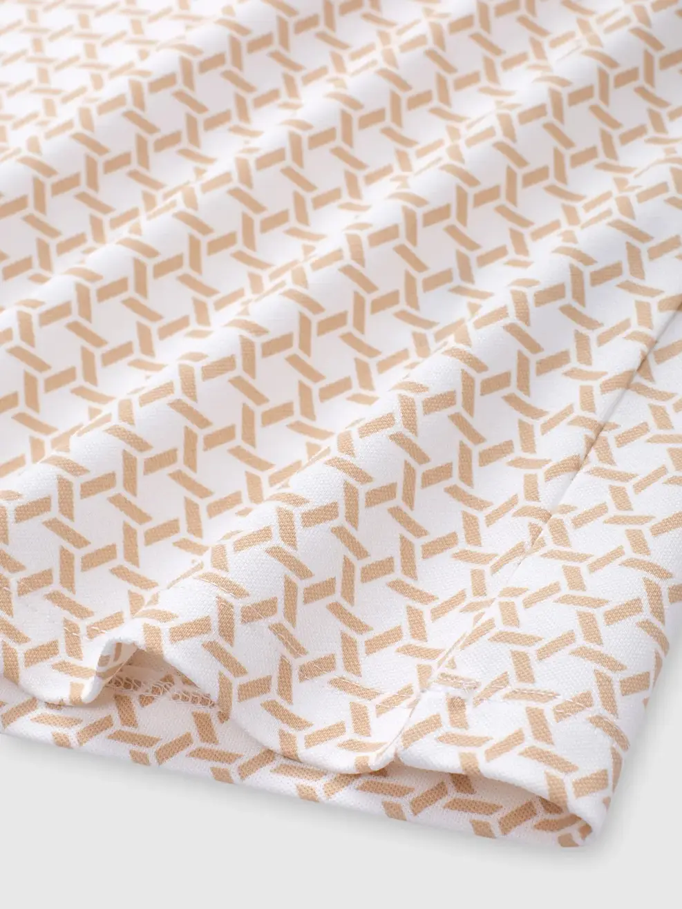 Áo Polo Hoạ Tiết In Tràn - Hoạ Tiết Be 004 - S