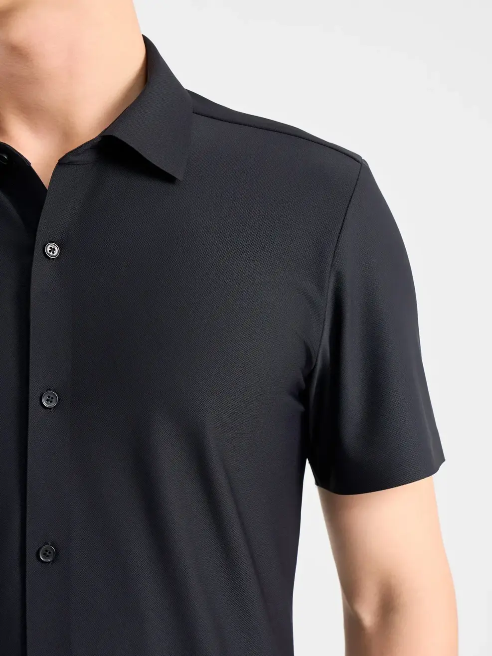 Sơ Mi Cộc Tay Nam S.cool - Đen - M