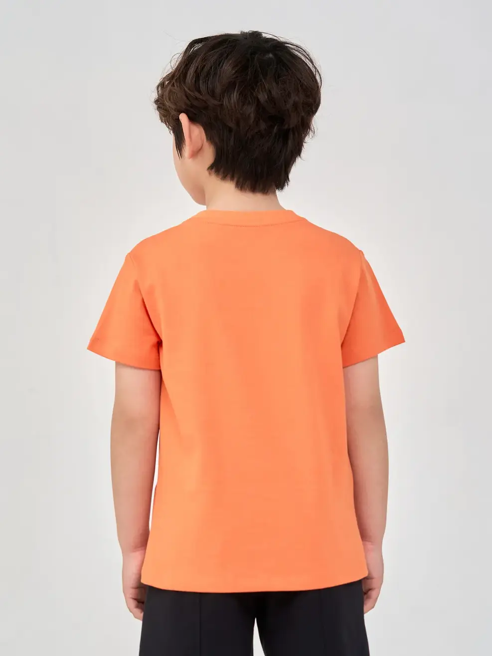T-shirt Kid Thêu Khủng Long Cotton Usa - Cam - 2