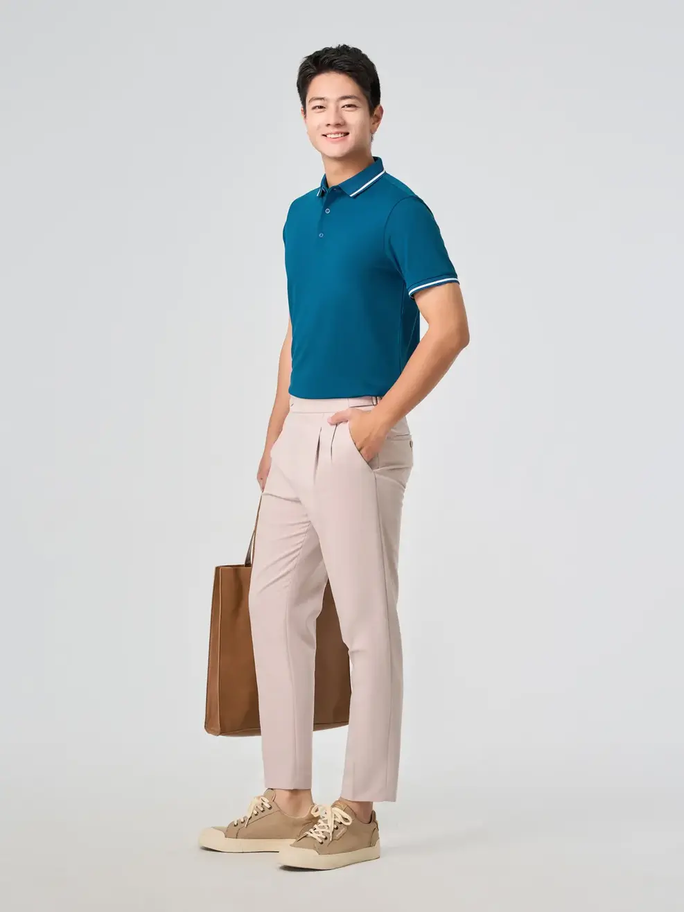 Áo Polo Ponte Roma Cool Dáng Suông - cổ vịt 043 - M