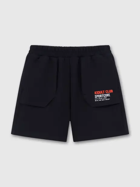 Quần Shorts bé trai túi ốp kidult club