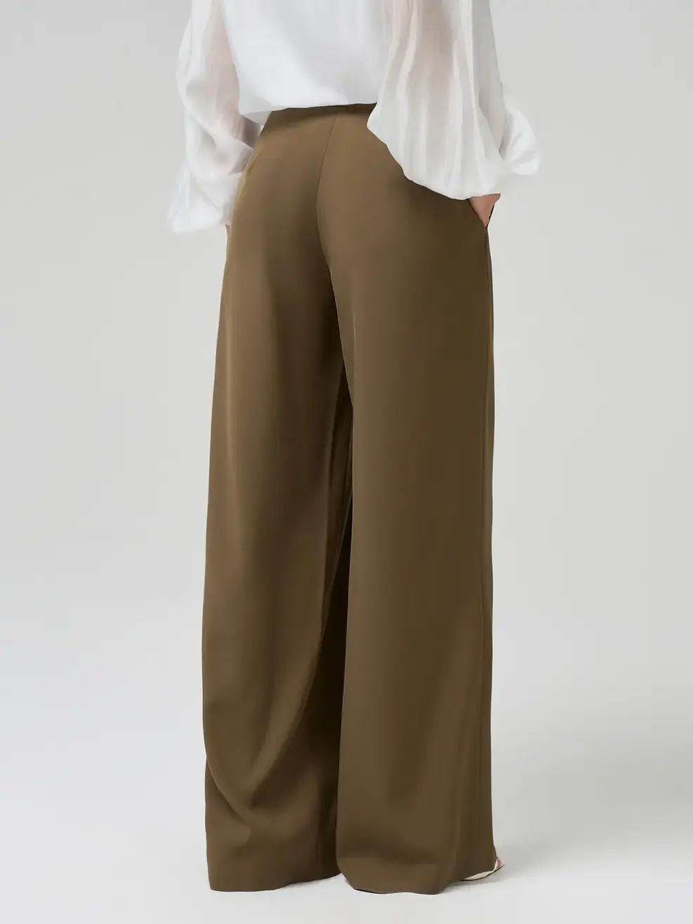 Quần Dài Wide Leg - Màu nâu 015 - M