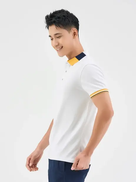 Polo nam s.cafe dệt tổ ong bo 3 màu