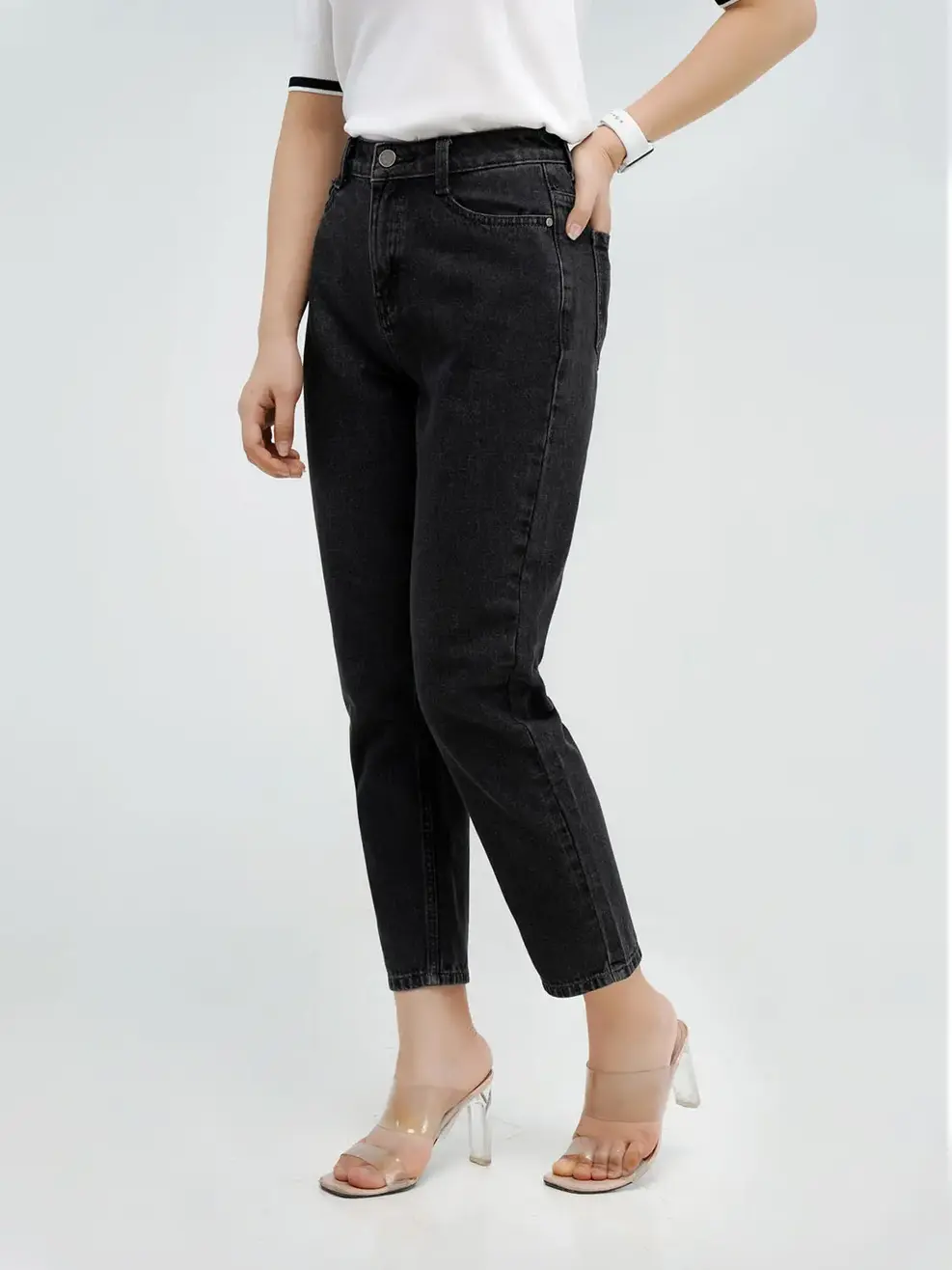 Jean nữ ôm cơ bản - Đen - 29
