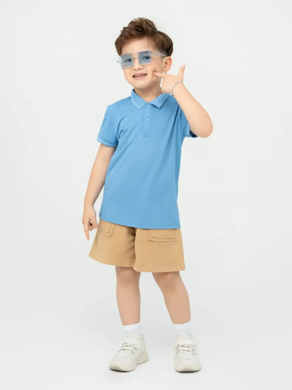 Áo Polo Trẻ Em Cool Max(KID3096) - Xanh Biển - 6