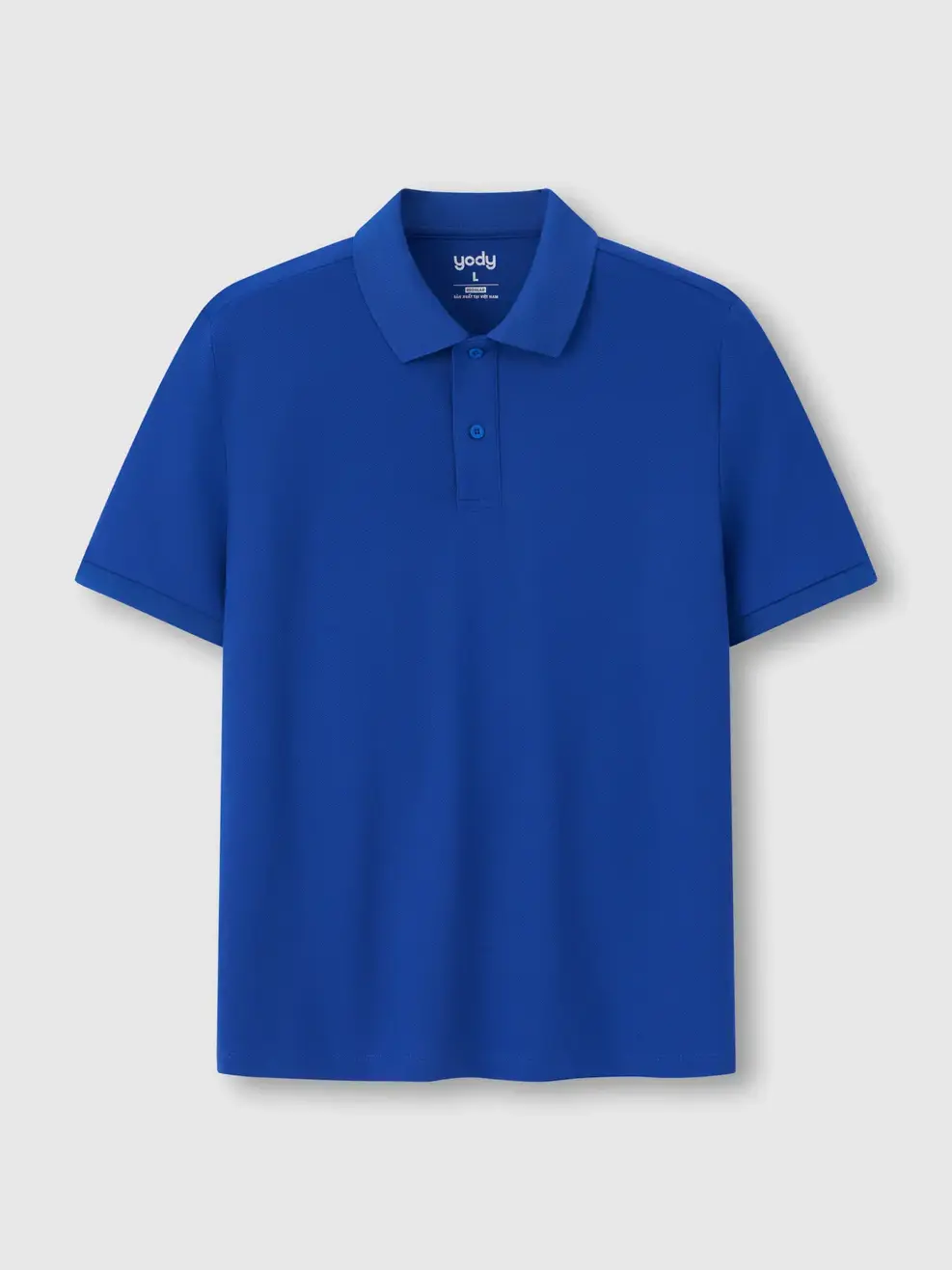 Áo Polo Nam Ngắn Tay Nẹp To -  Xanh Da Trời 200 - M