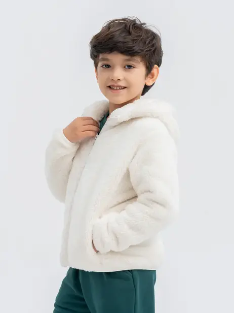 Áo Khoác Giả Lông Cừu Kid Có Mũ