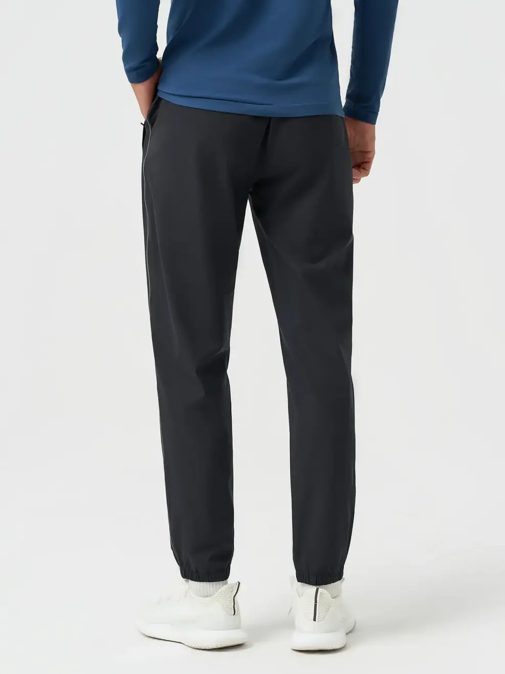 Quần Gió Nam Thể Thao Phối Lé - ĐEN 002 - 29