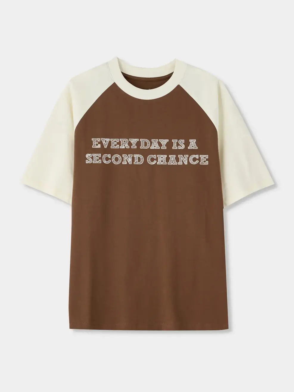 Bộ Đồ Nữ Tay Raglan - Nâu phối be 086 - S