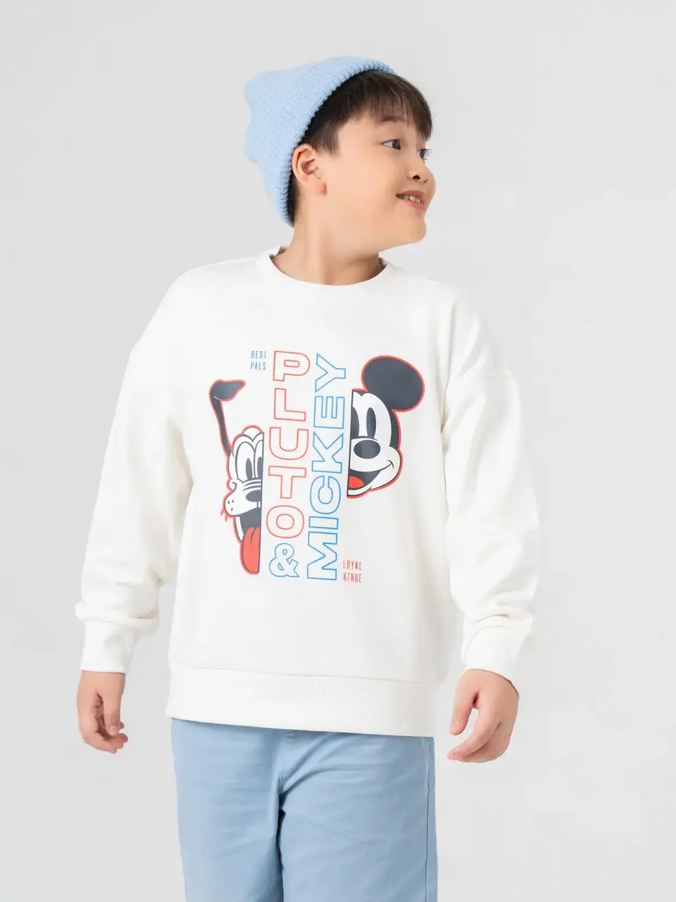 Áo Dài Tay Kid Mickey Friends							 - Trắng. - 10