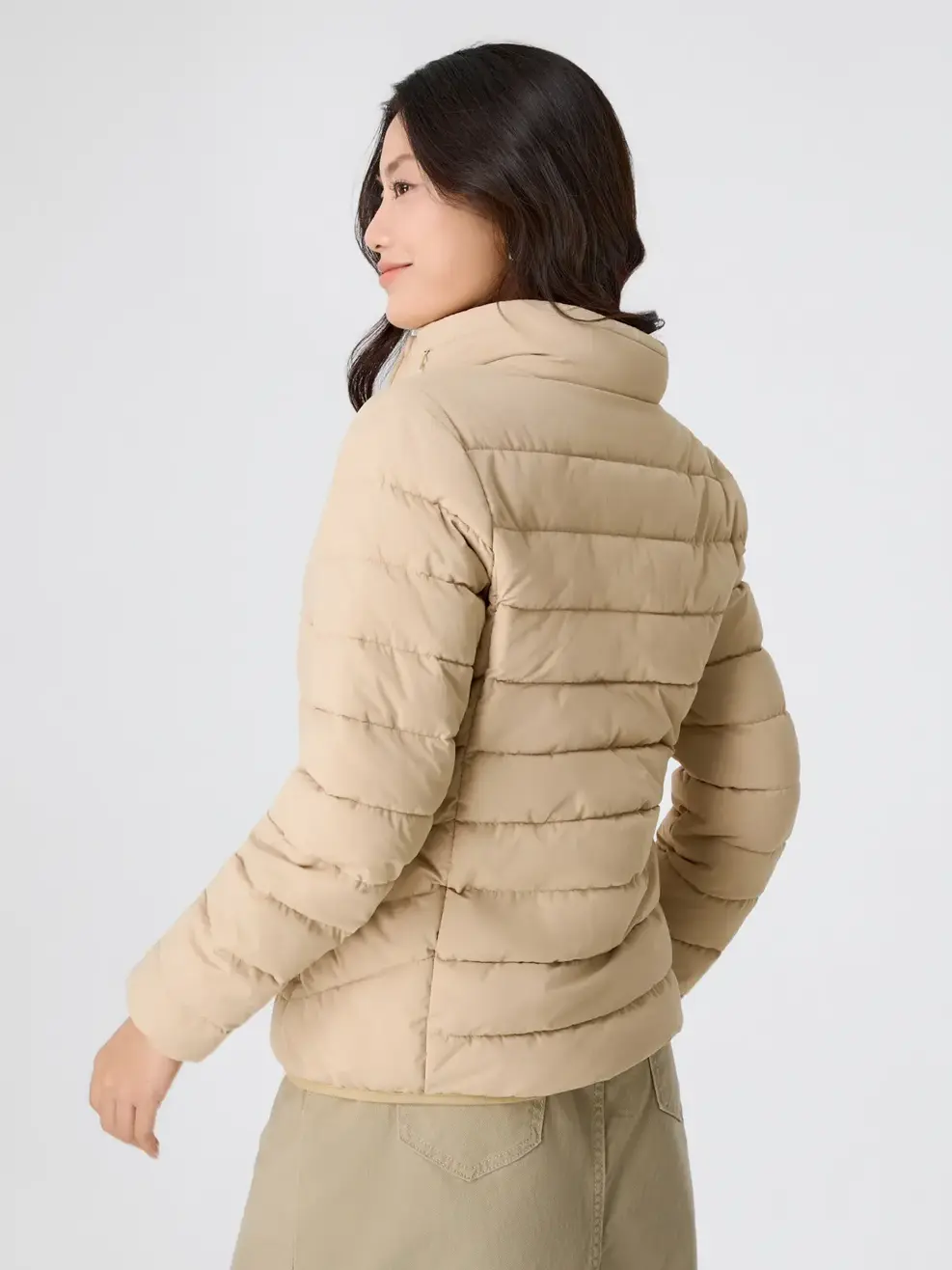 Áo Phao Nữ Mũ Ẩn 4S.Plus - Nâu 177 - S