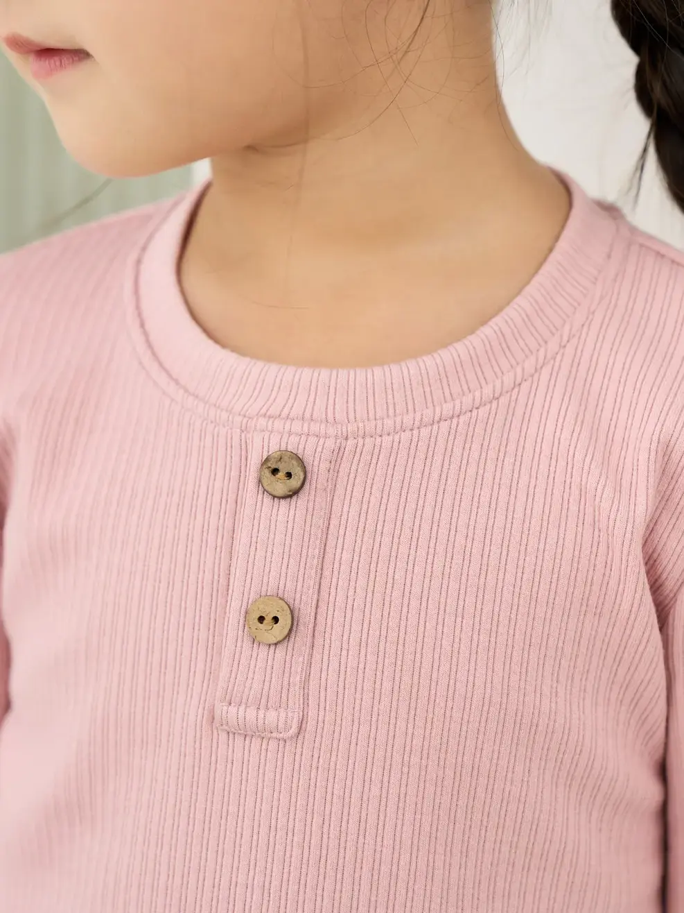 BỘ ĐỒ TRẺ EM CỔ TRÒN - Hồng - 2