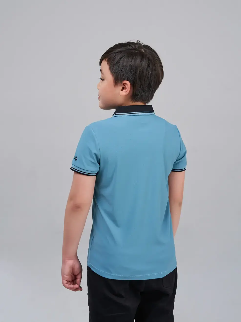 Áo Polo trẻ em Airycool nẹp bo - Xanh ngọc - 14