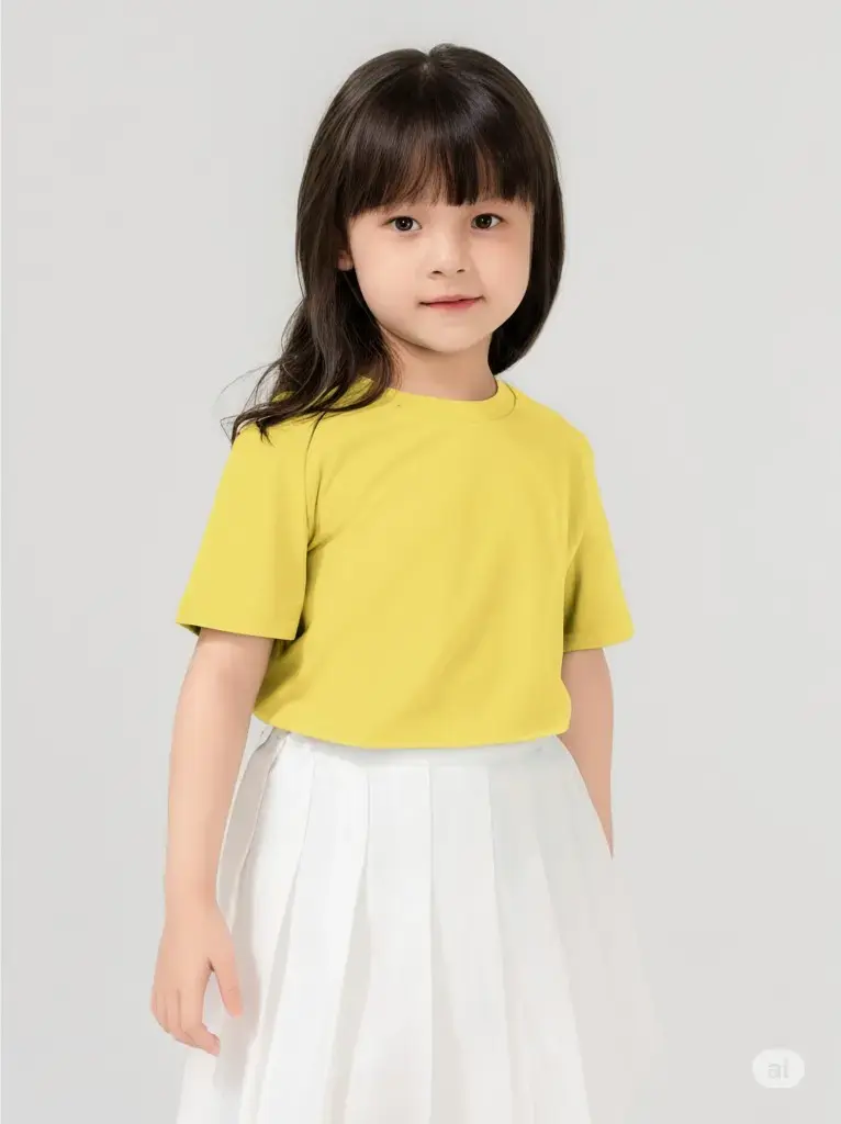 T-shirt Kid Cơ Bản - Vàng - 4-5
