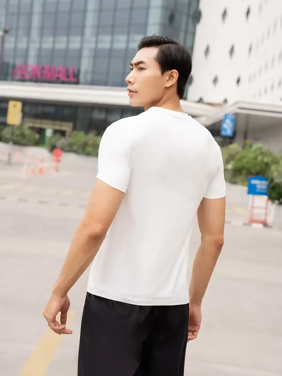 T-shirt thể thao nam Yody sport 5 - Trắng - XL