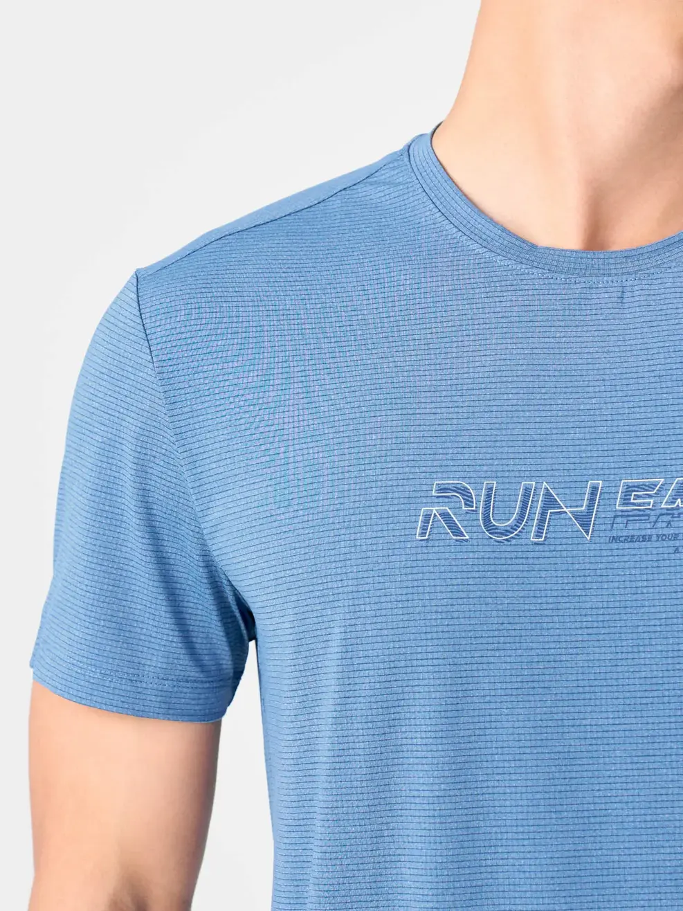 T-SHIRT THỂ THAO NAM RUN FAST - Xanh dương - 2XL