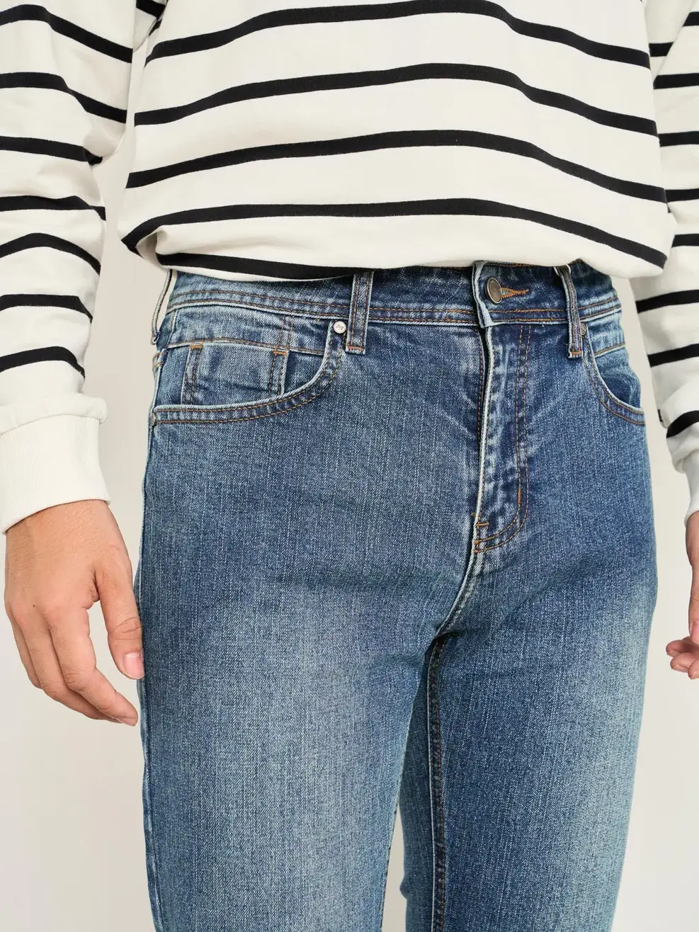 Quần Jeans Nam Slim Cotton Usa Co Giãn 85 - Xanh - 28