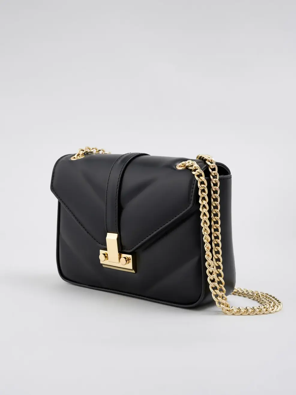 Túi Đeo Nữ Quai Xích - Đen - XXX