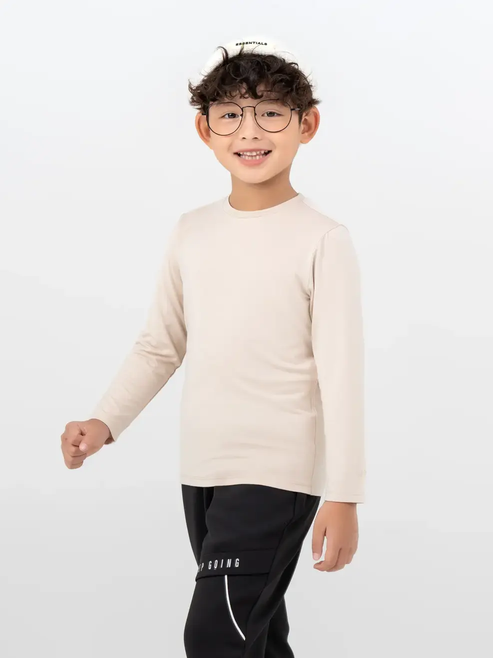 Áo Thun Trẻ Em Giữ Nhiệt Bamboo - Be - 2