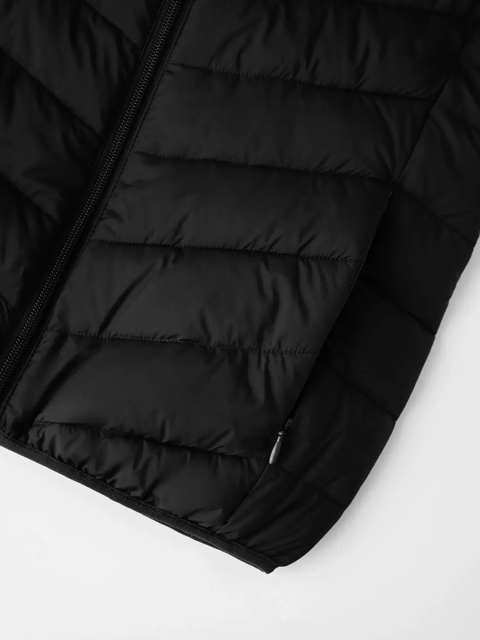 Áo Phao nữ cơ bản mũ liền - ĐEN 002 - S