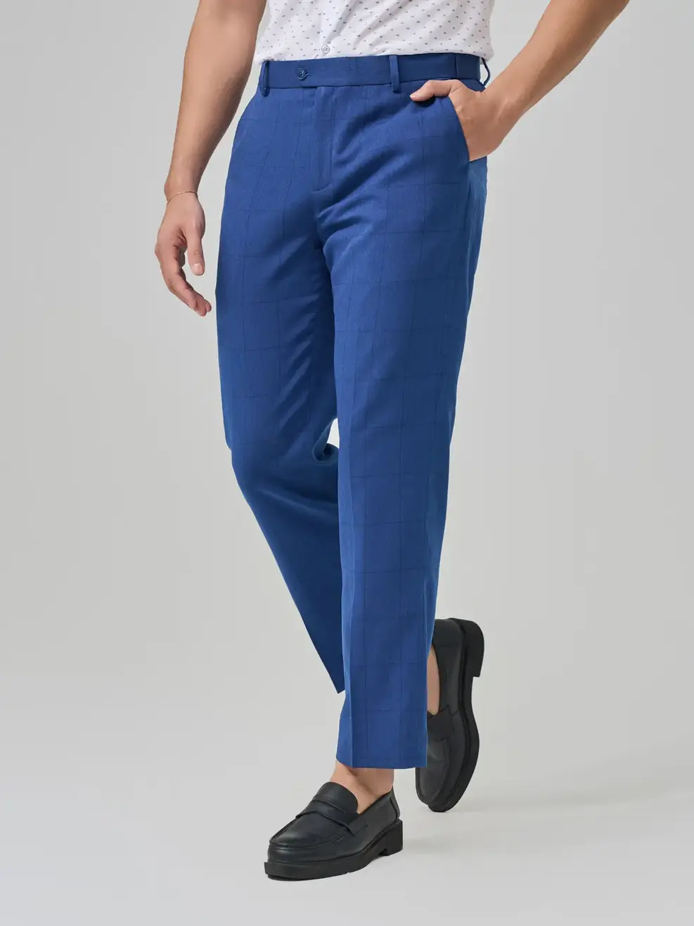 Quần Âu Nam Cạp Di Động - Xanh dương - 33