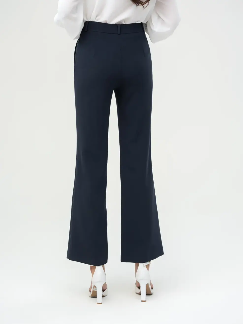 Quần Tây Nữ Ống Vểnh Cơ Bản - Tím than - XL
