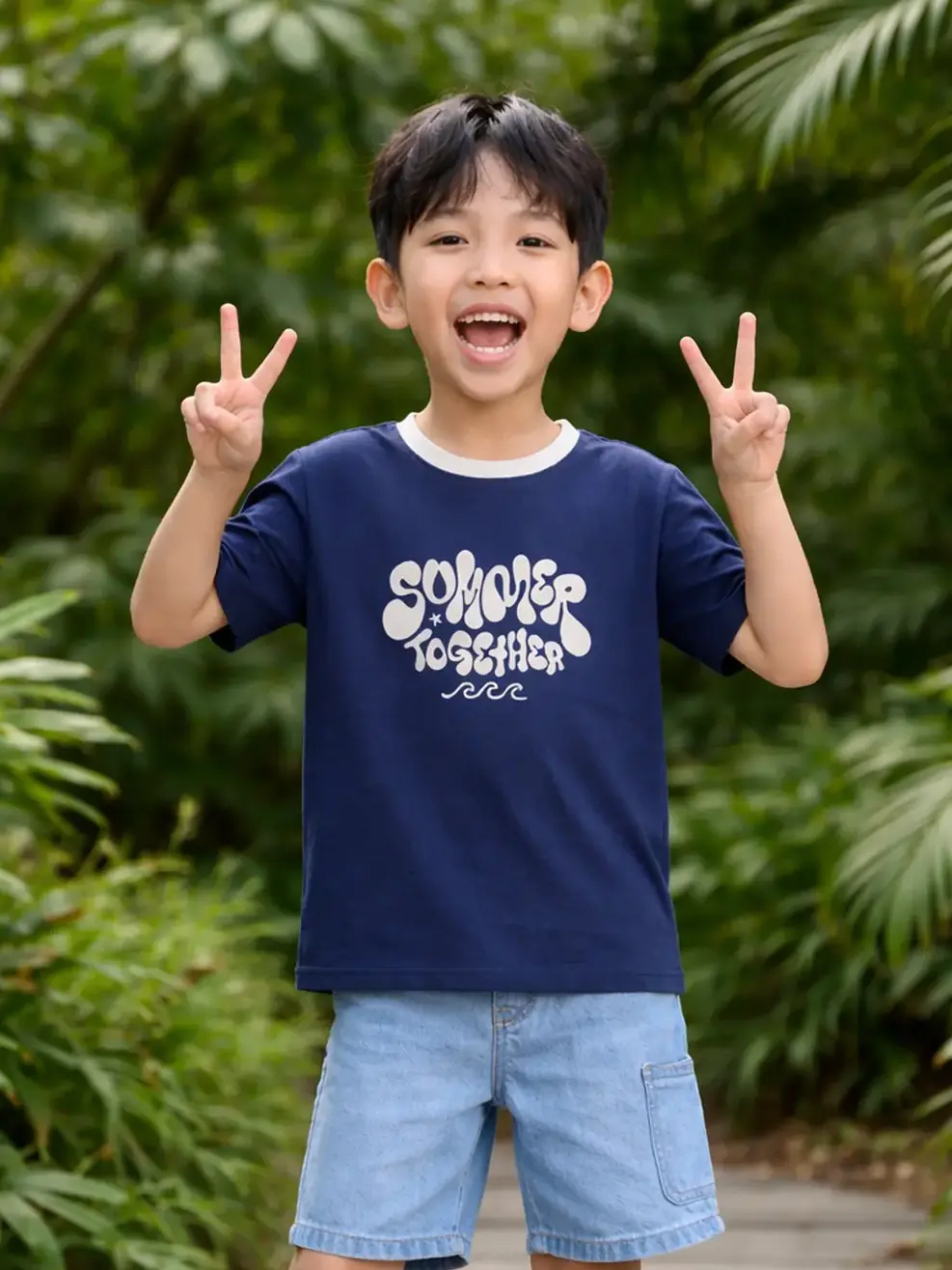 Áo Phông Summer Together - Tím Than 058 - 98