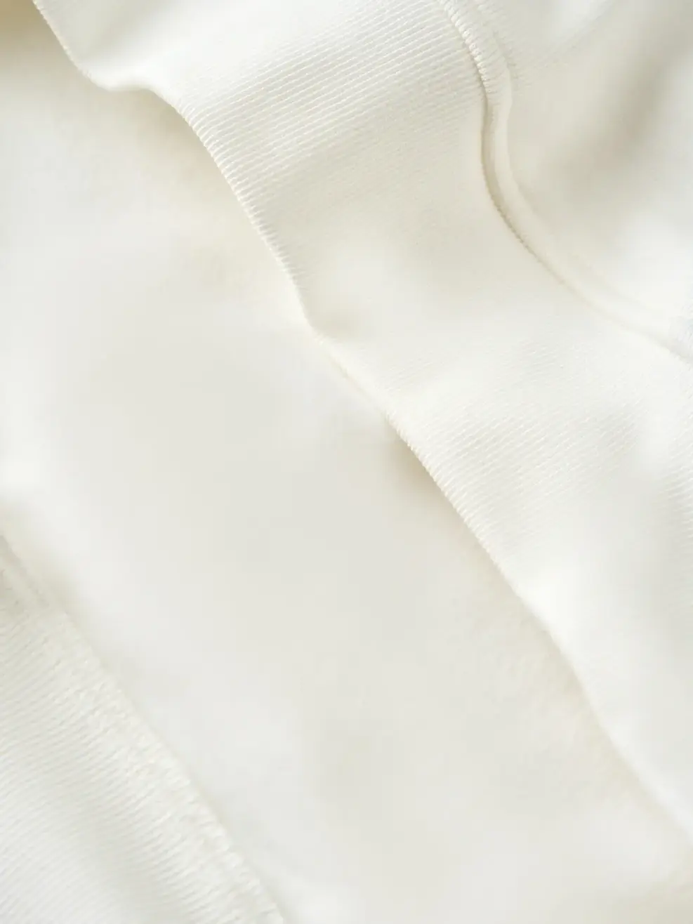 Áo Nỉ Nam Tay Raglan Bo Gấu Túi Khoá - Trắng 001 - M