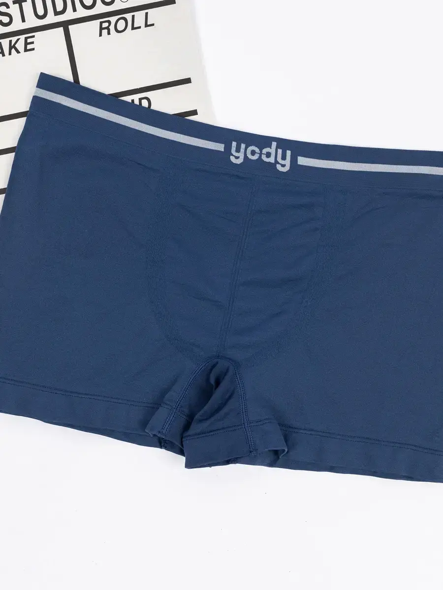 Quần lót nam boxer dệt liền mềm mại - Tím than - M