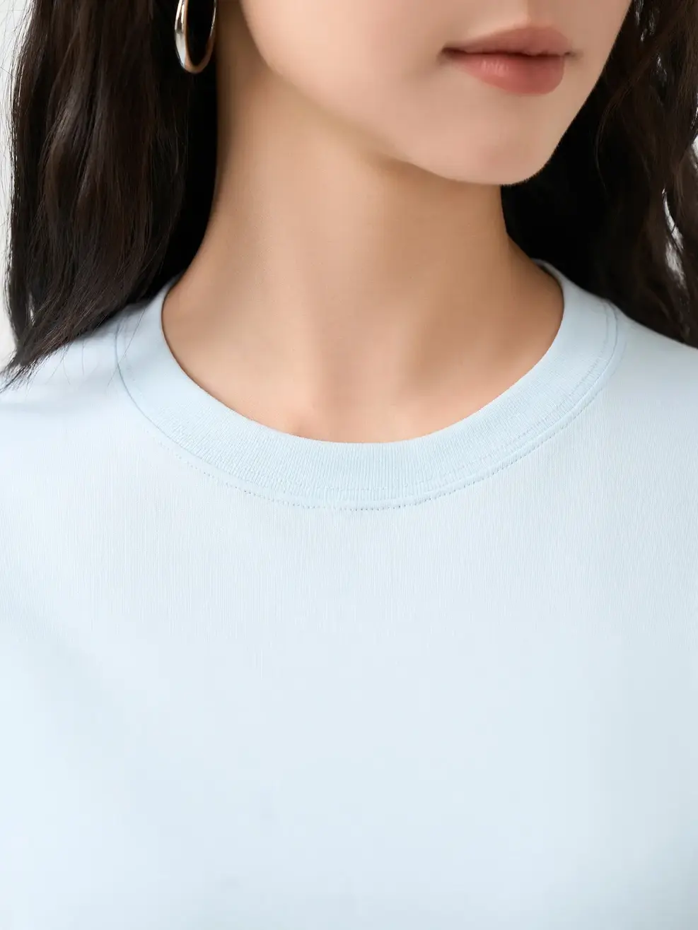 Áo Phông Nữ Boxy - BLUE 018 - XS