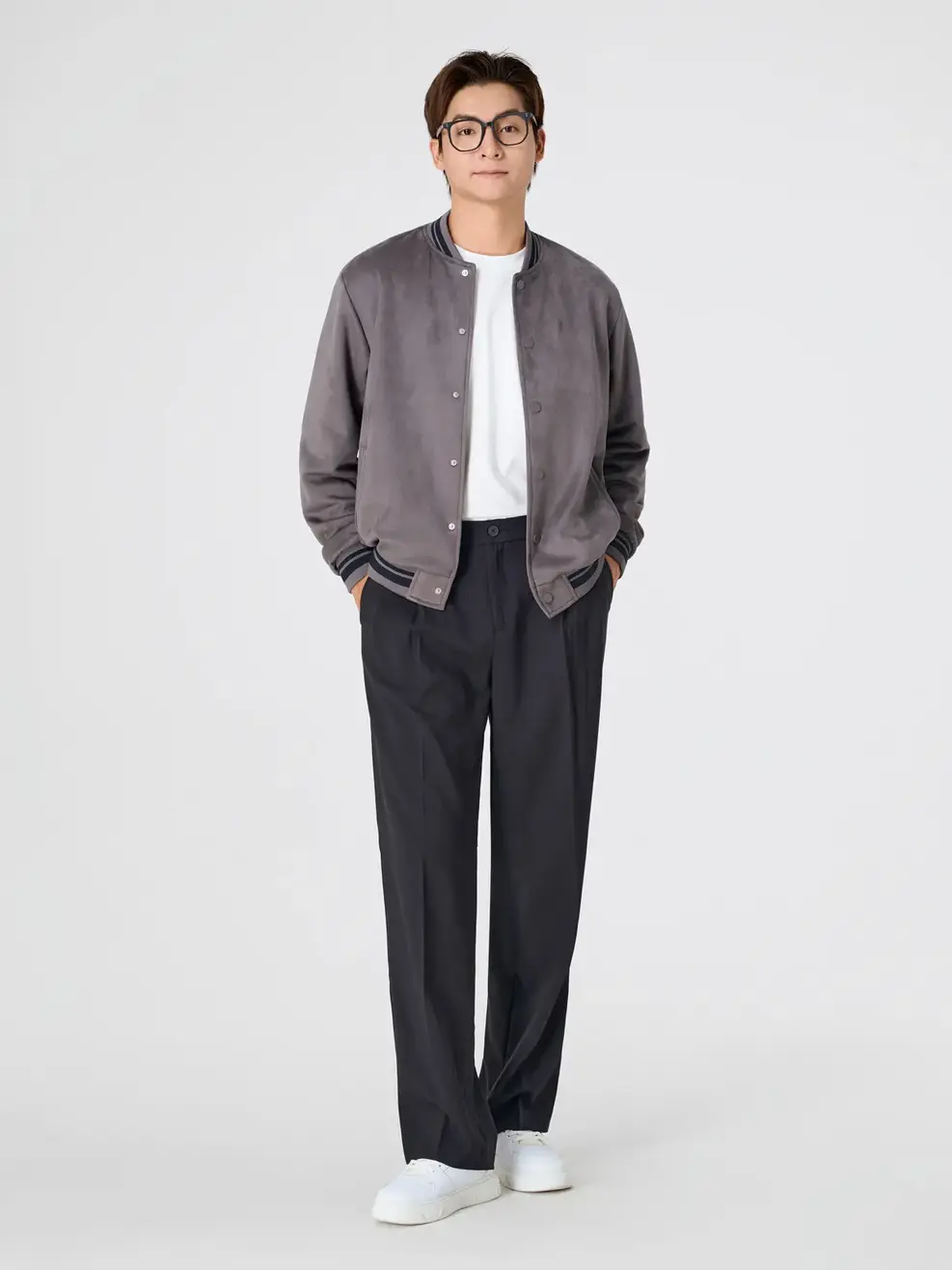 Quần Âu Nam Nam Cạp Chun Daily Pant - Đen 061 - 29