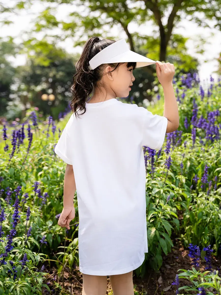 Váy kid nữ cánh bướm thêu - Trắng - 10