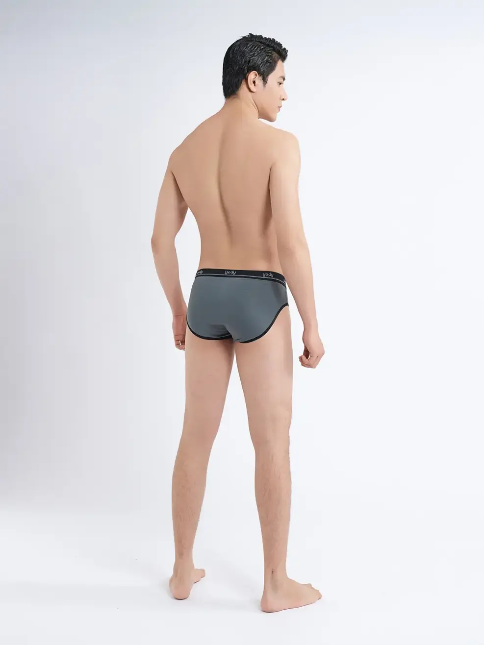 Sịp nam bo kẻ bikini - Xám nhạt - XL