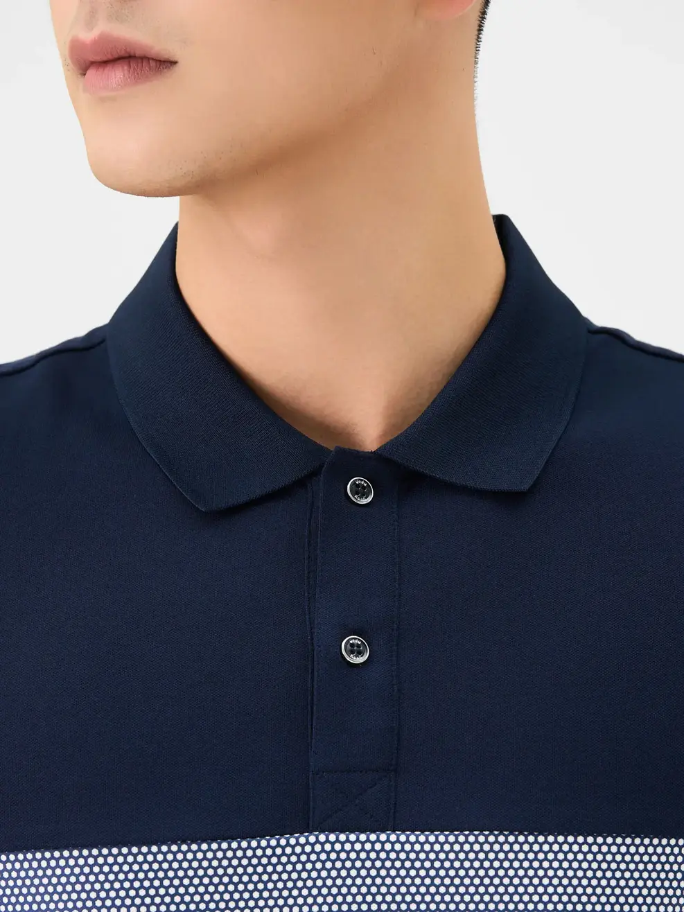 Áo Polo Nam Mắt Chim In Trước Ngực 3d - Navy - M