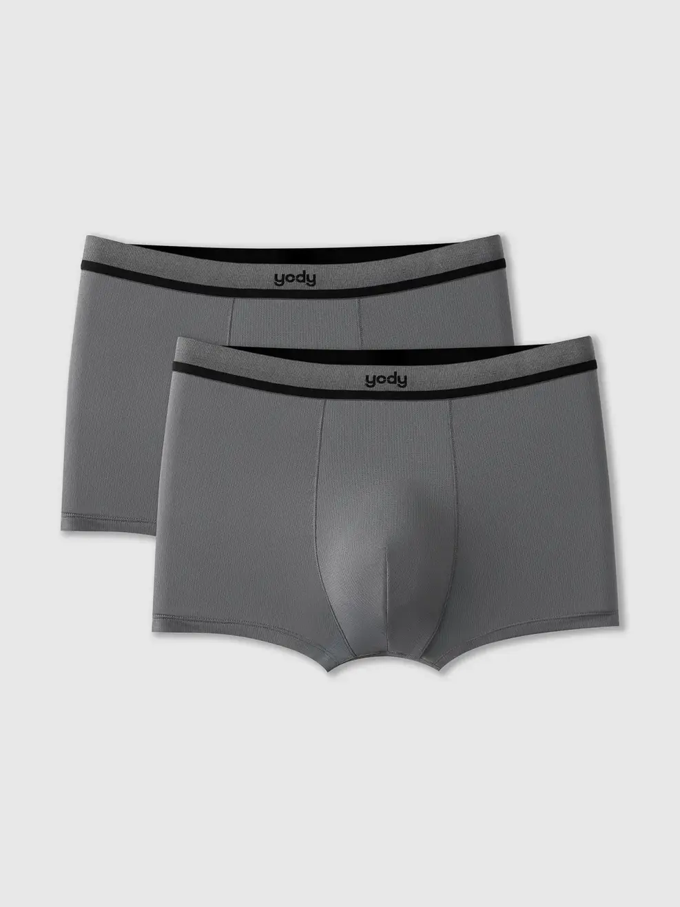 Quần Lót Nam Boxer Phối Cạp Combo 2 -  Xám 181 - M