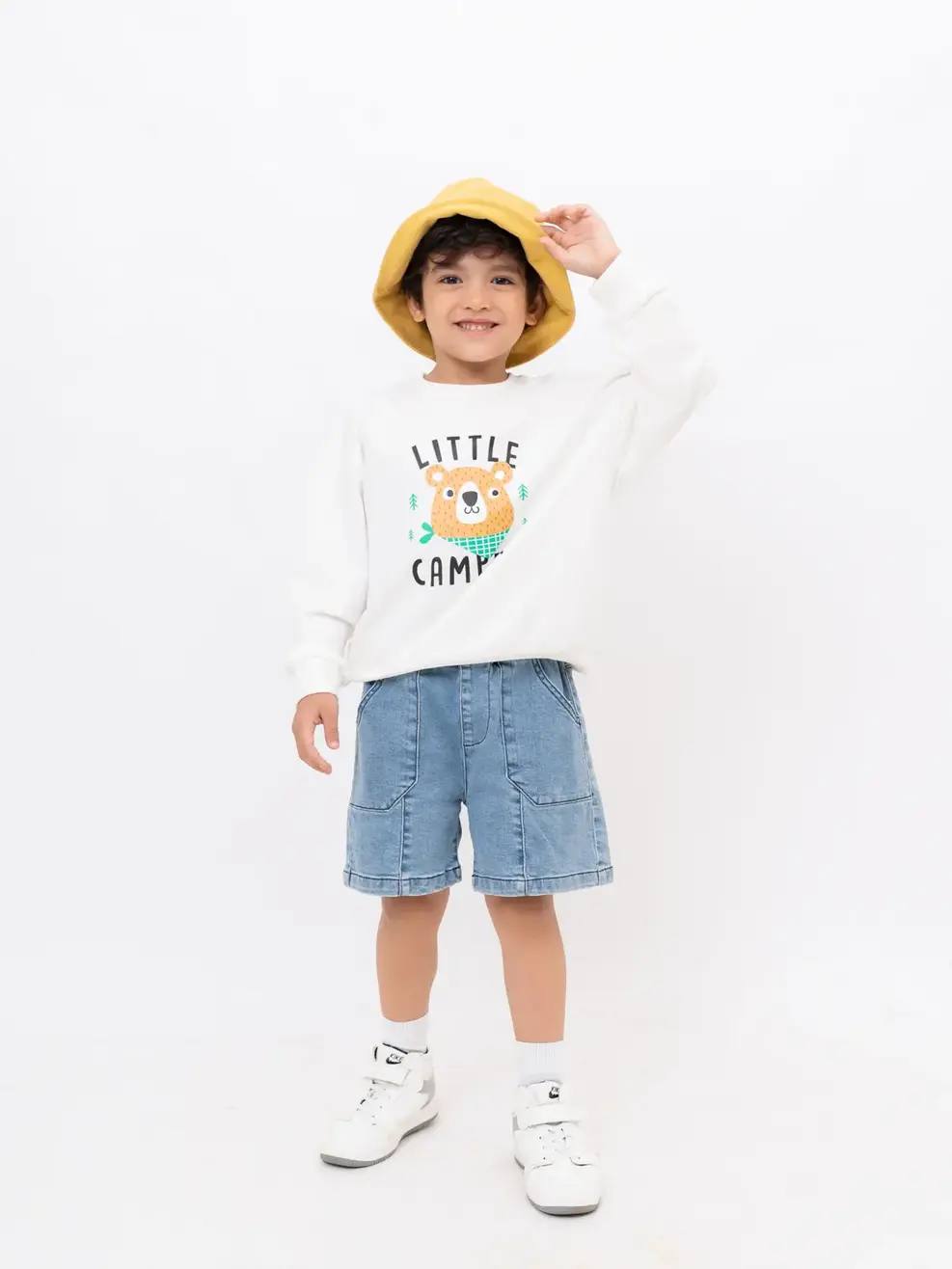 Áo nỉ trẻ em Little Camper - Trắng - 2